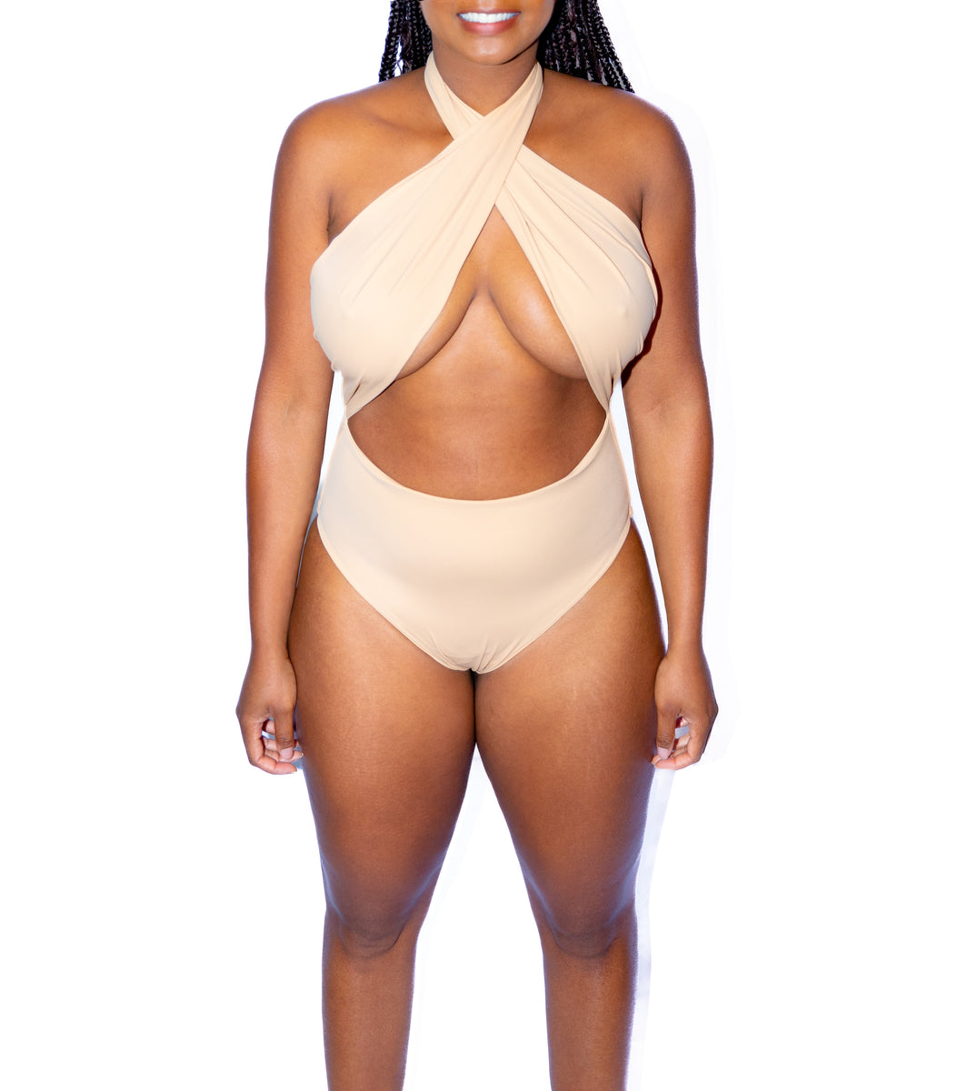 Women's One Piece Swimsuit Plus Size Thong Bathing Suit High Cut - WF  Shopping